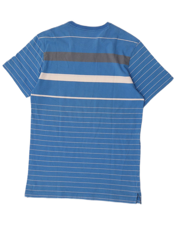 Nike Mens T-Shirt Top UK 39/41 Medium Blue Colourblock Cotton