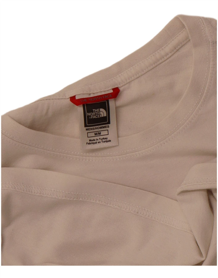 Мужская футболка с рисунком The North Face, средний белый цвет
