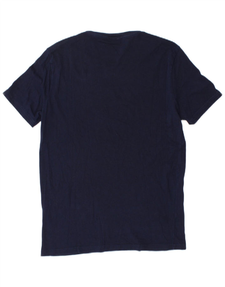 Мужская футболка Benetton Top Medium Темно-синяя, Хлопок