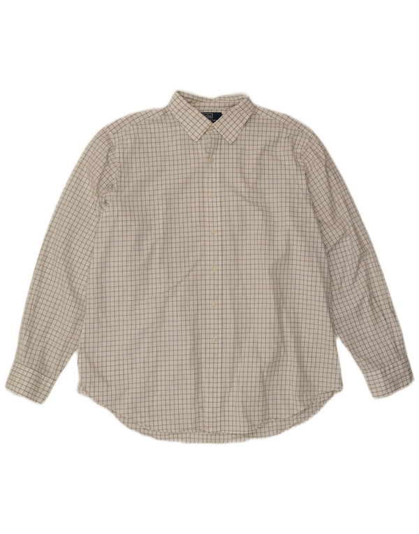POLO RALPH LAUREN Mens Curham Classic Fit Shirt Size 17 1/2 XL White Check