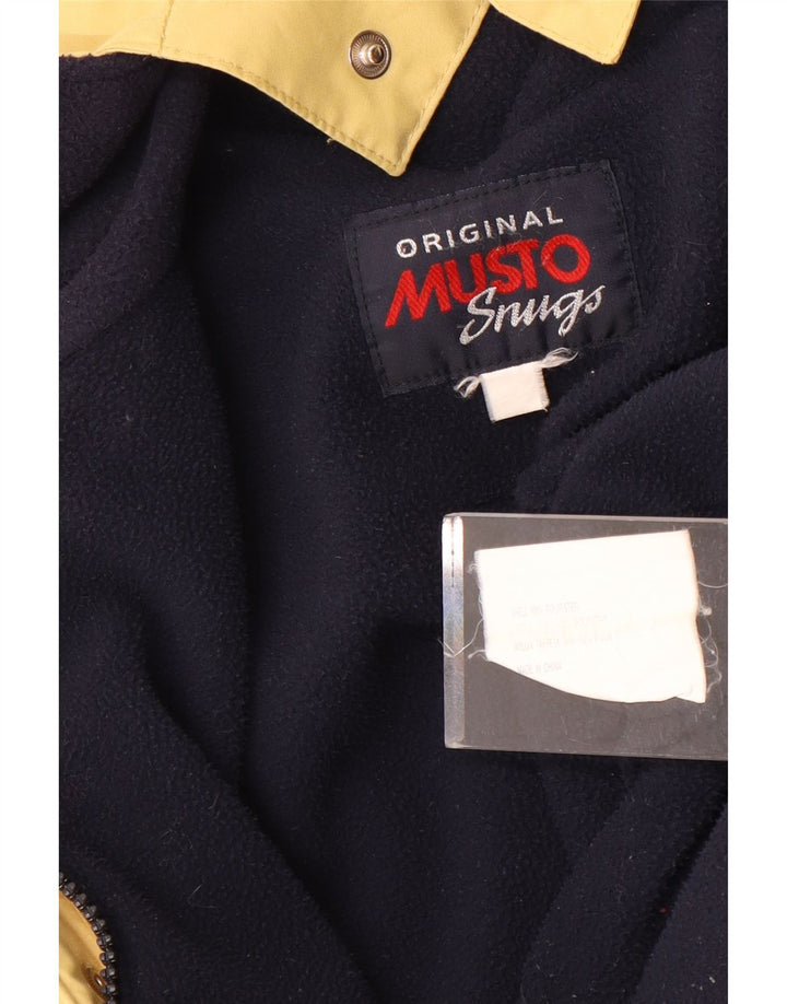 Мужская парка Musto с капюшоном UK 40, большой желтый полиэстер