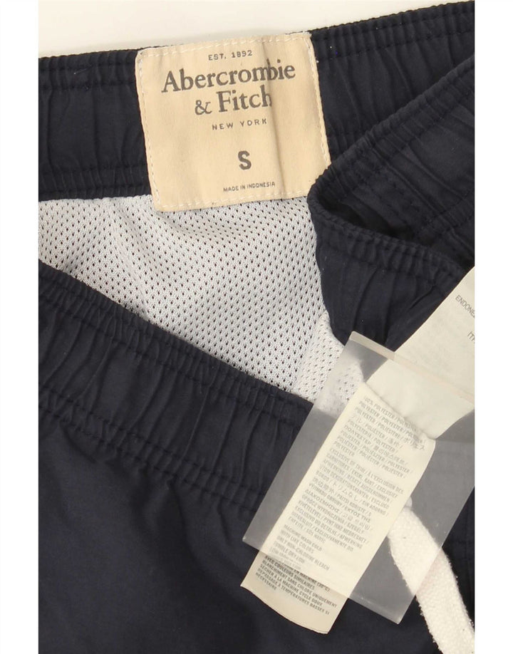 Мужские шорты для плавания Abercrombie & Fitch, маленькие, темно-синие, полиэстер
