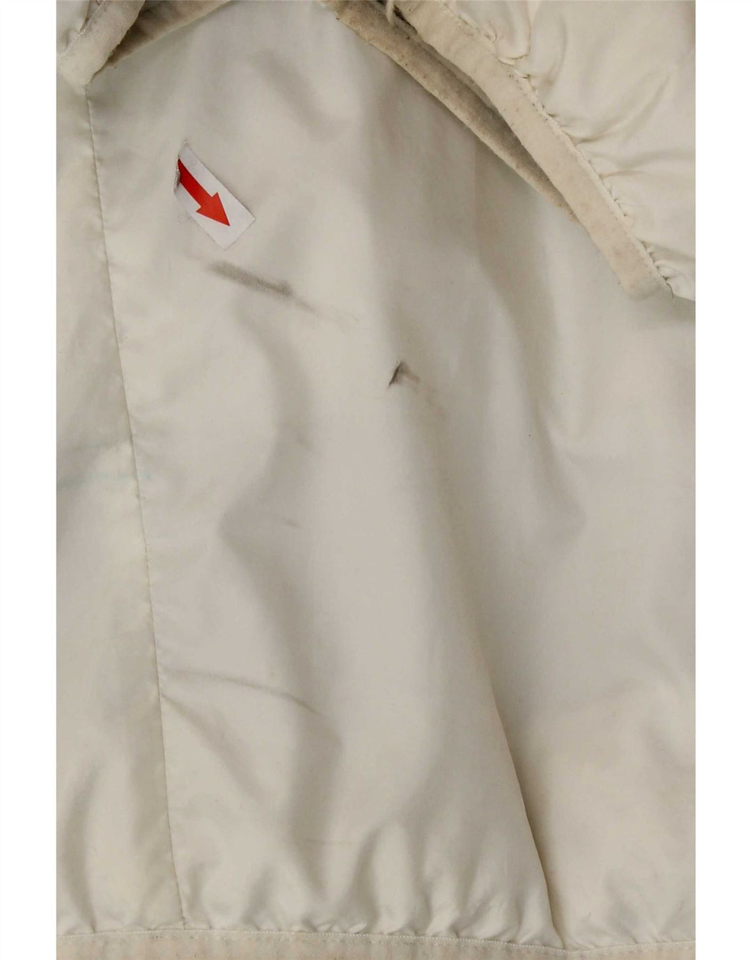 Мужская двусторонняя утепленная куртка с капюшоном Nike UK 44 2XL, полиэстер в клетку белого цвета