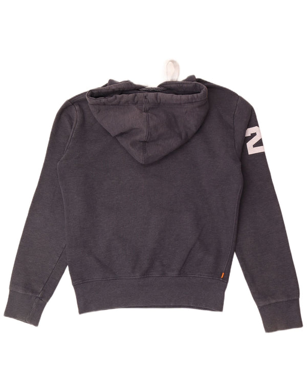 Мужской джемпер с капюшоном Superdry, маленький, темно-синий, хлопок