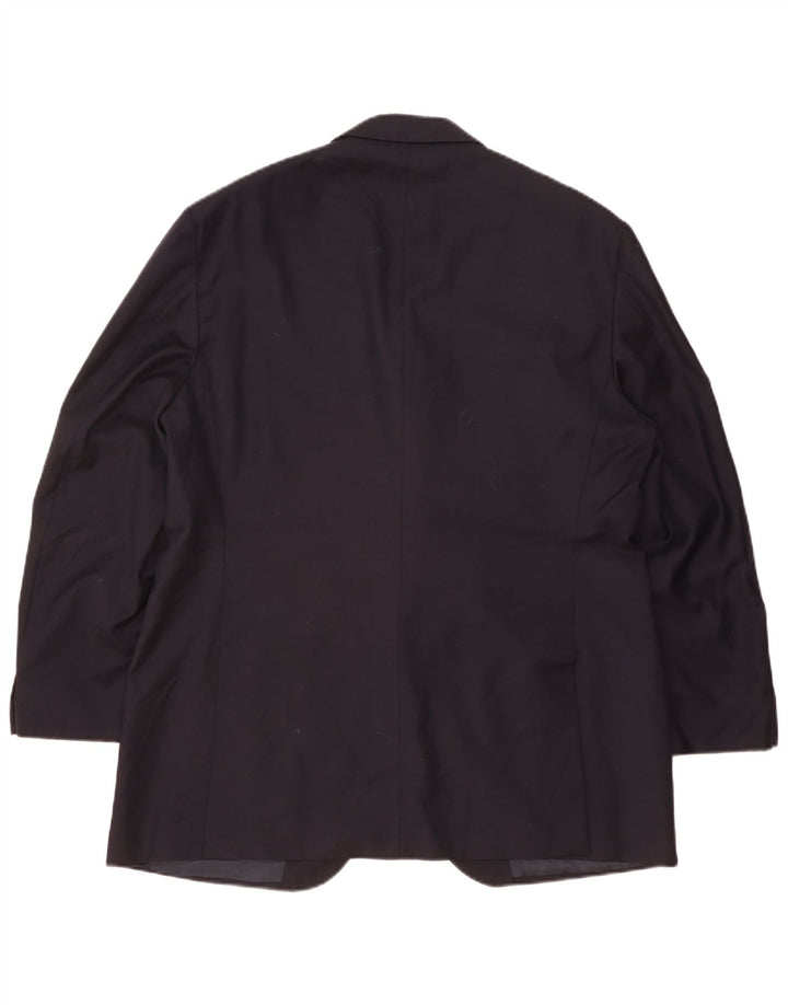 Мужской пиджак с 3 пуговицами Polo Ralph Lauren IT 56 3XL темно-синий из шерсти