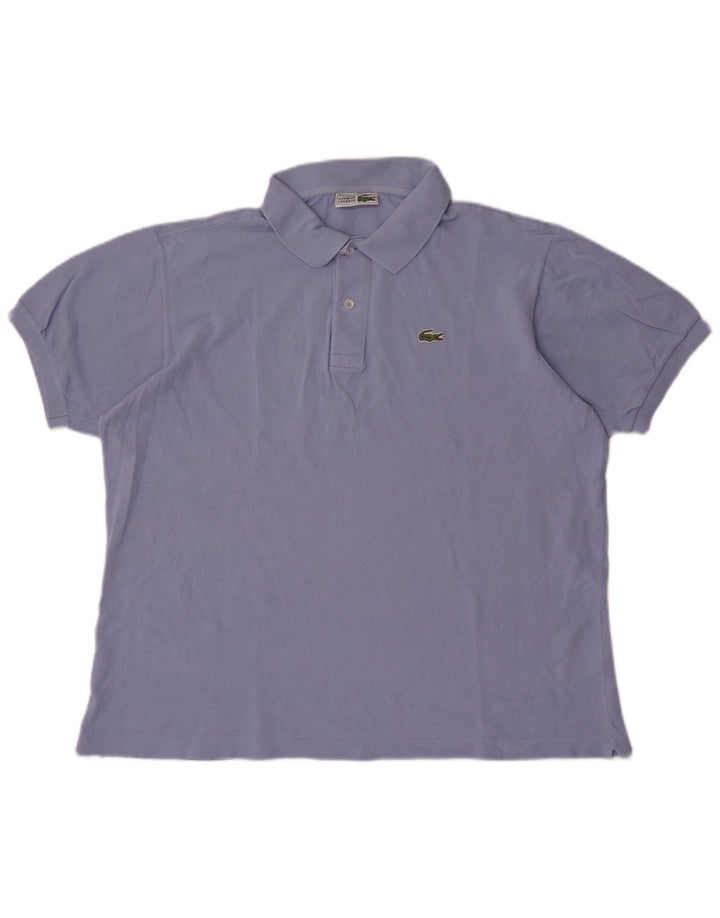 Мужская рубашка-поло Lacoste, размер 6 XL, синяя, хлопок