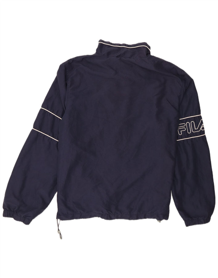 Мужская дождевик Fila с графическим рисунком UK 42 XL, темно-синий в полоску, полиэстер