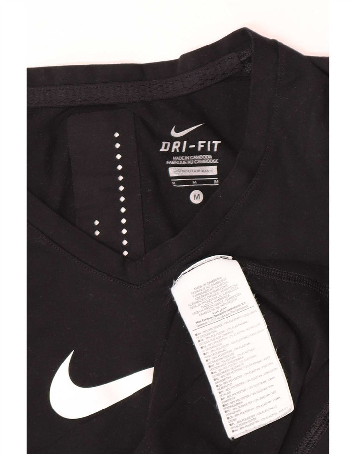 Женский жилет с графическим принтом Nike Dri Fit UK 12, средний черный, полиэстер