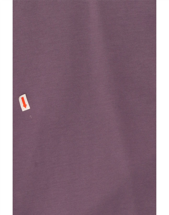 Женский джемпер с капюшоном оверсайз ADIDAS, размер 8/10, малый, фиолетовый, хлопок, Великобритания