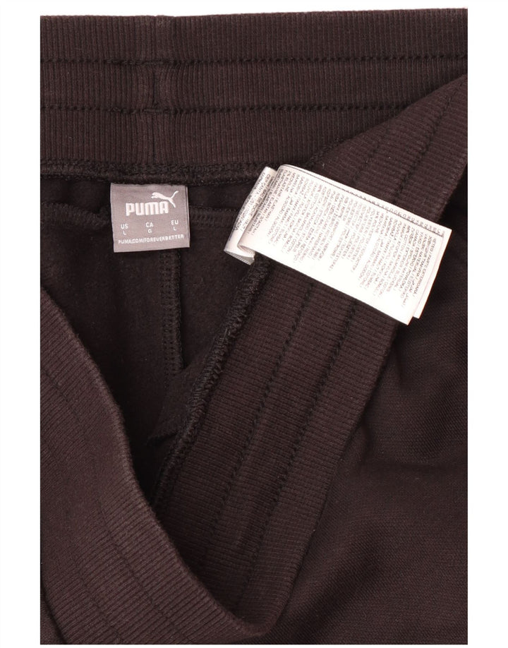 Женские брюки-ветровки Puma UK 14, большие черные хлопковые