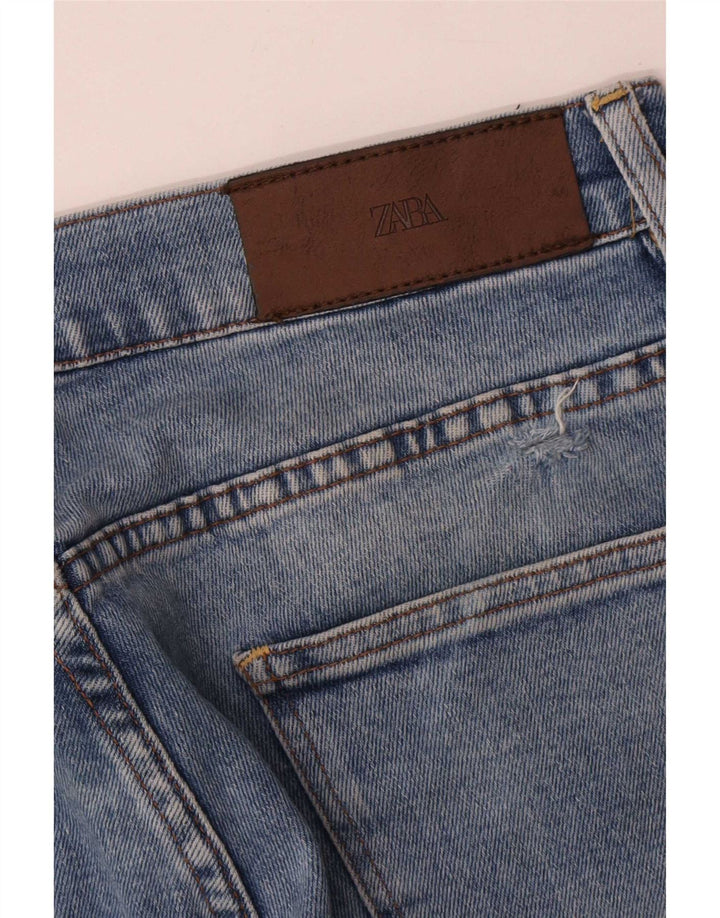 Джинсы мужские укороченные Zara большие W32 L24 синие