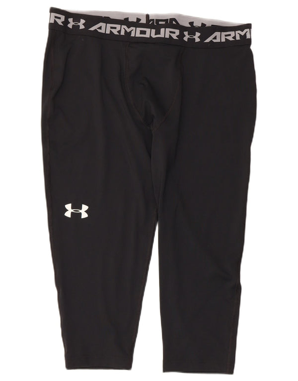 Мужские леггинсы-капри с рисунком Under Armour 2XL, черный полиэстер