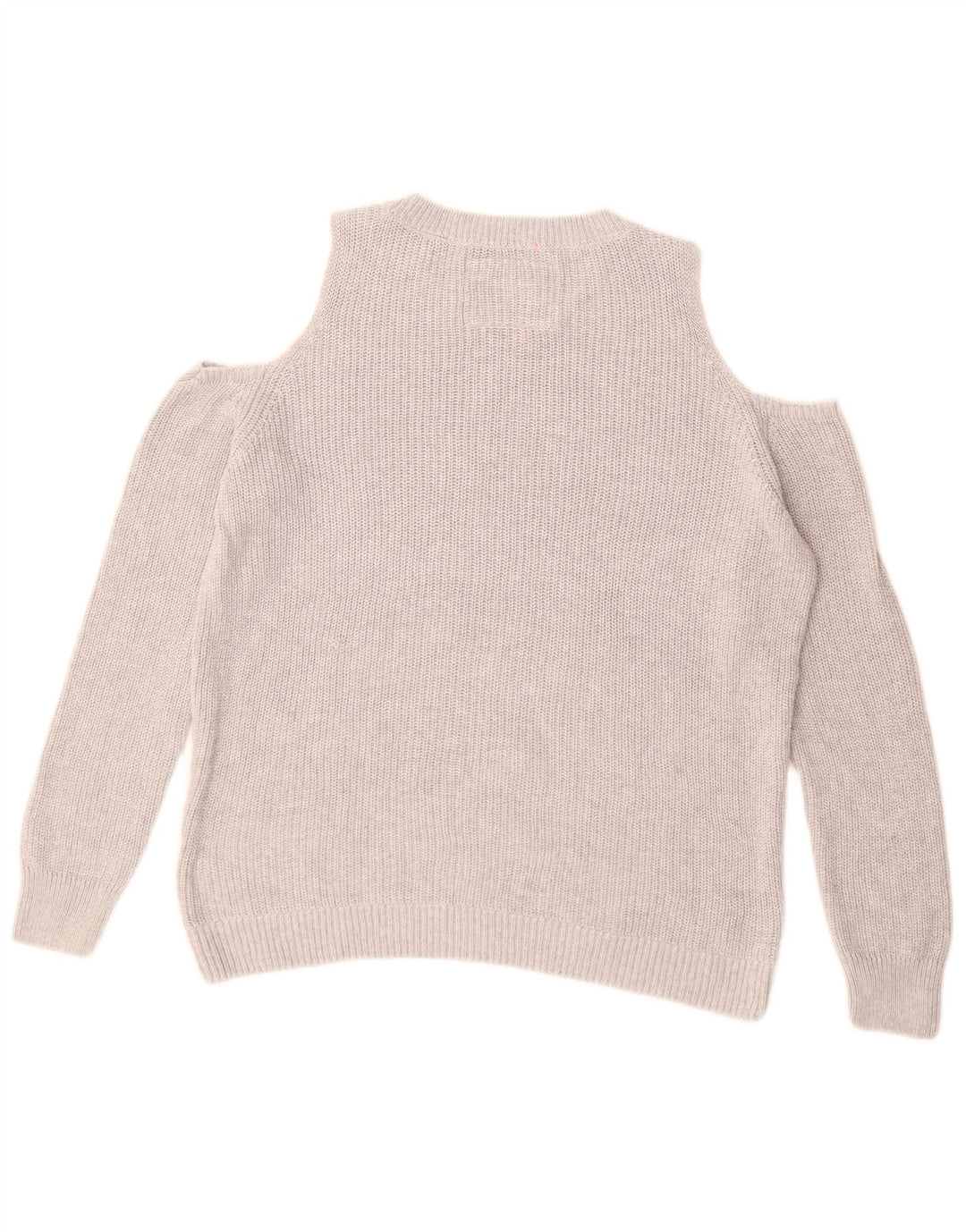 SUPERDRY Женский джемпер с вырезом «лодочка» с рисунком, Великобритания 14, средний серый