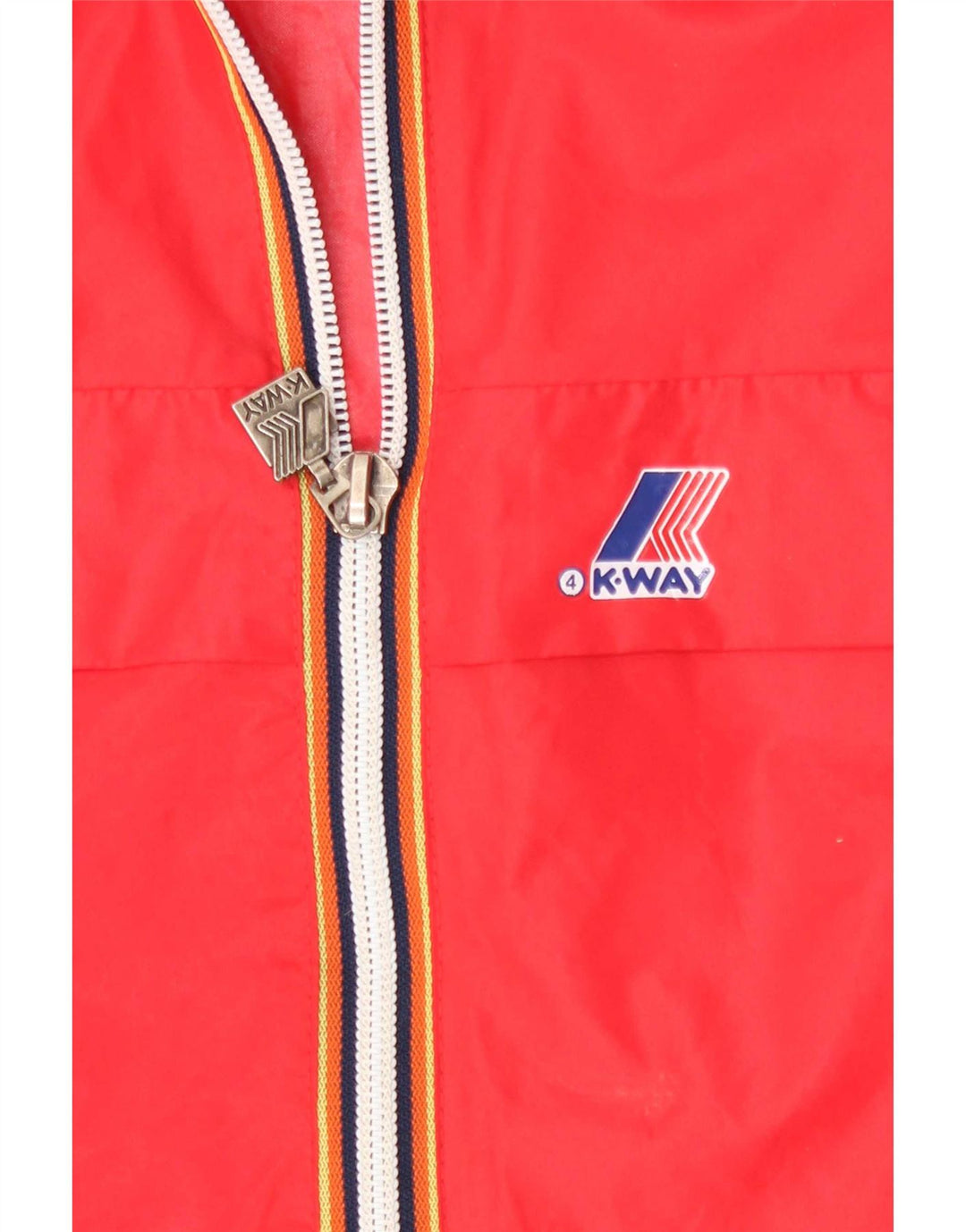 Женская дождевик с капюшоном K-Way UK 14, средний красный