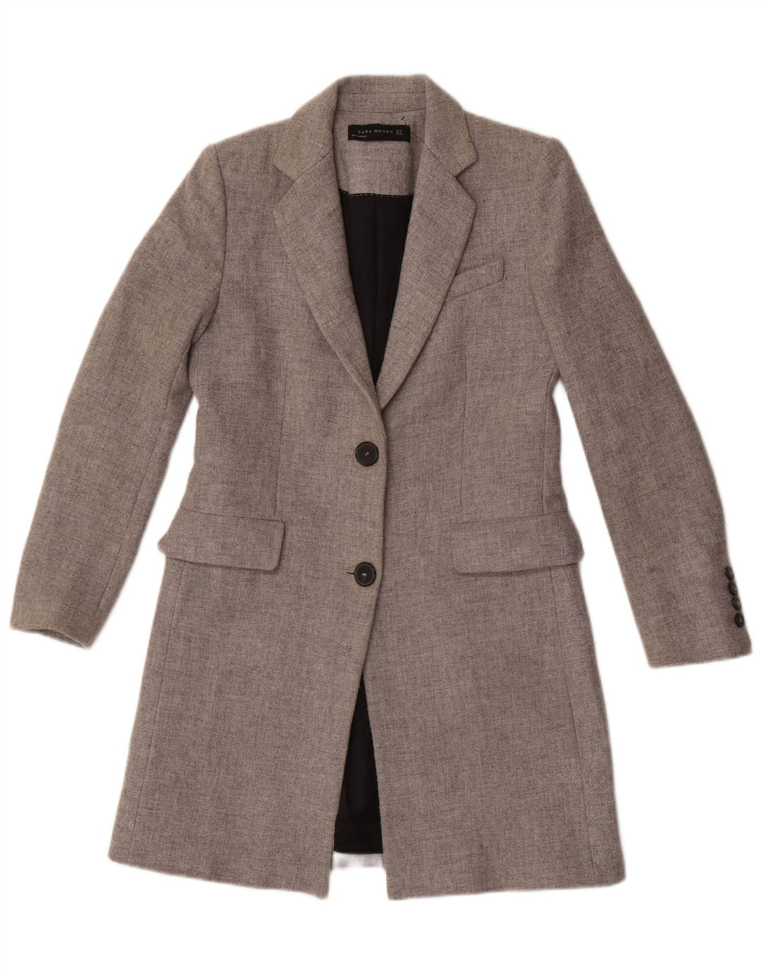 Женское пальто Zara UK 10, маленькое серое