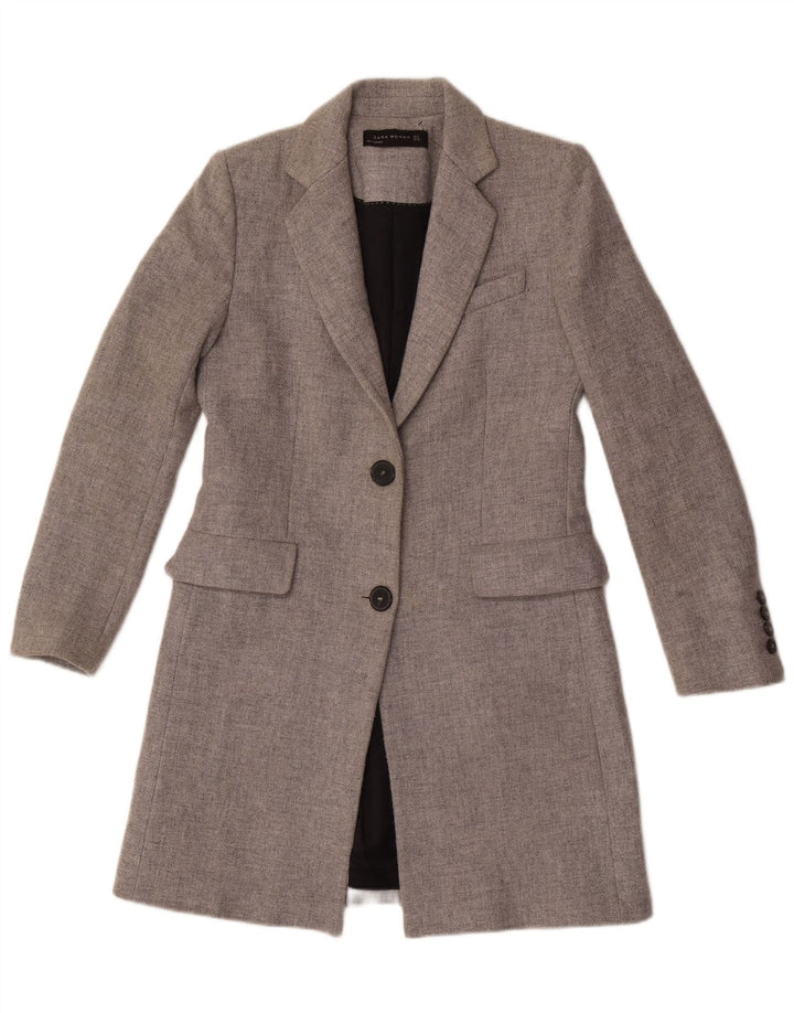 Женское пальто Zara UK 10, маленькое серое