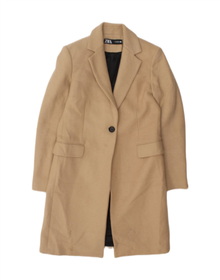 Женское пальто Zara UK 6 XS Бежевое