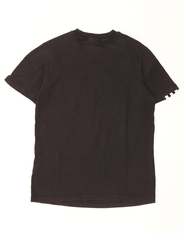 Женская футболка с рисунком ADIDAS Top UK 8, маленькая, черный хлопок