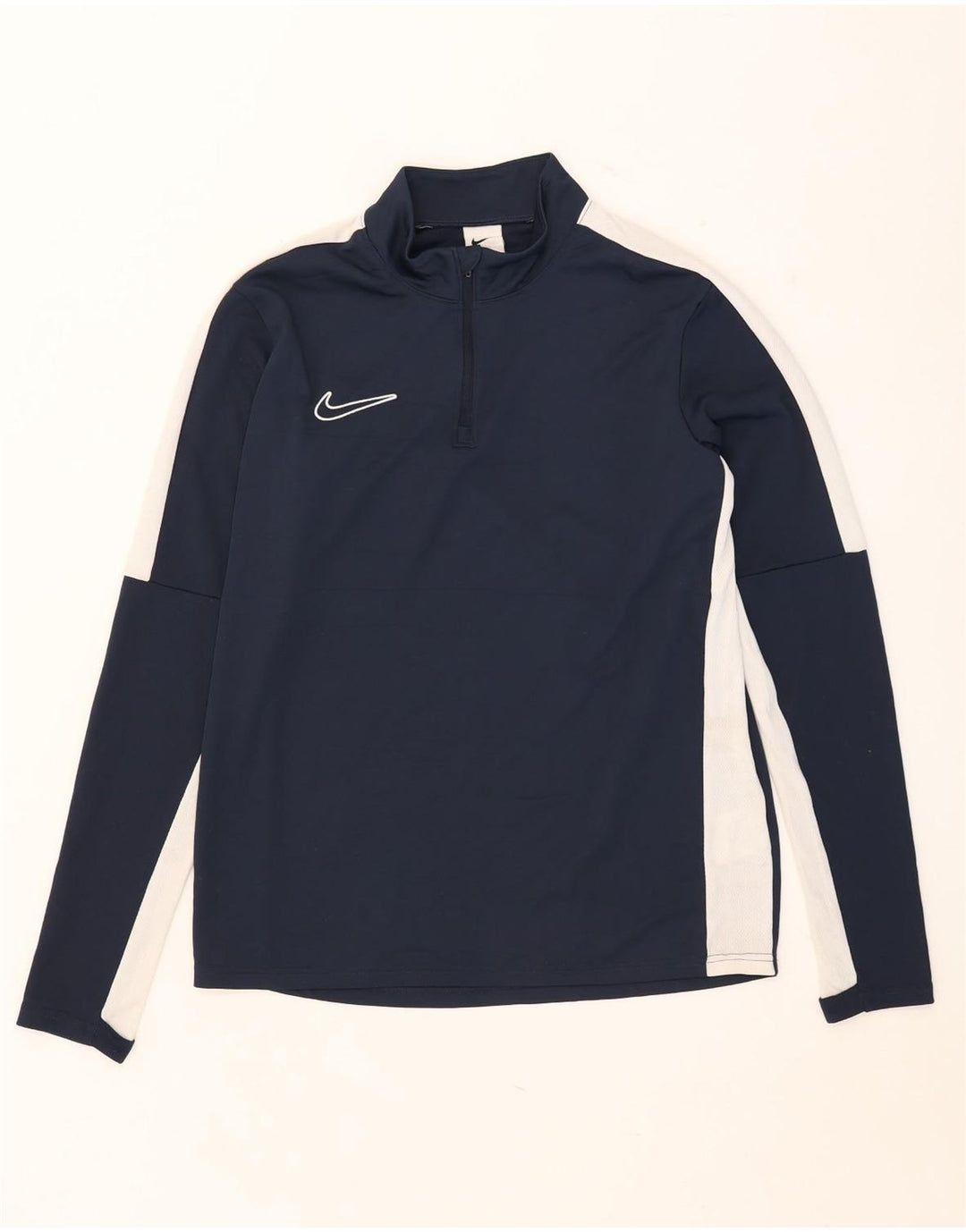 Мужской пуловер-спортивный костюм Nike Dri Fit, средний темно-синий с цветными блоками