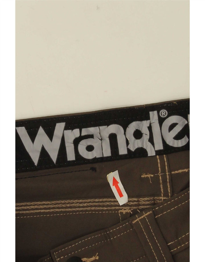 Мужские прямые брюки-карго Wrangler W30 L34, коричневый нейлон