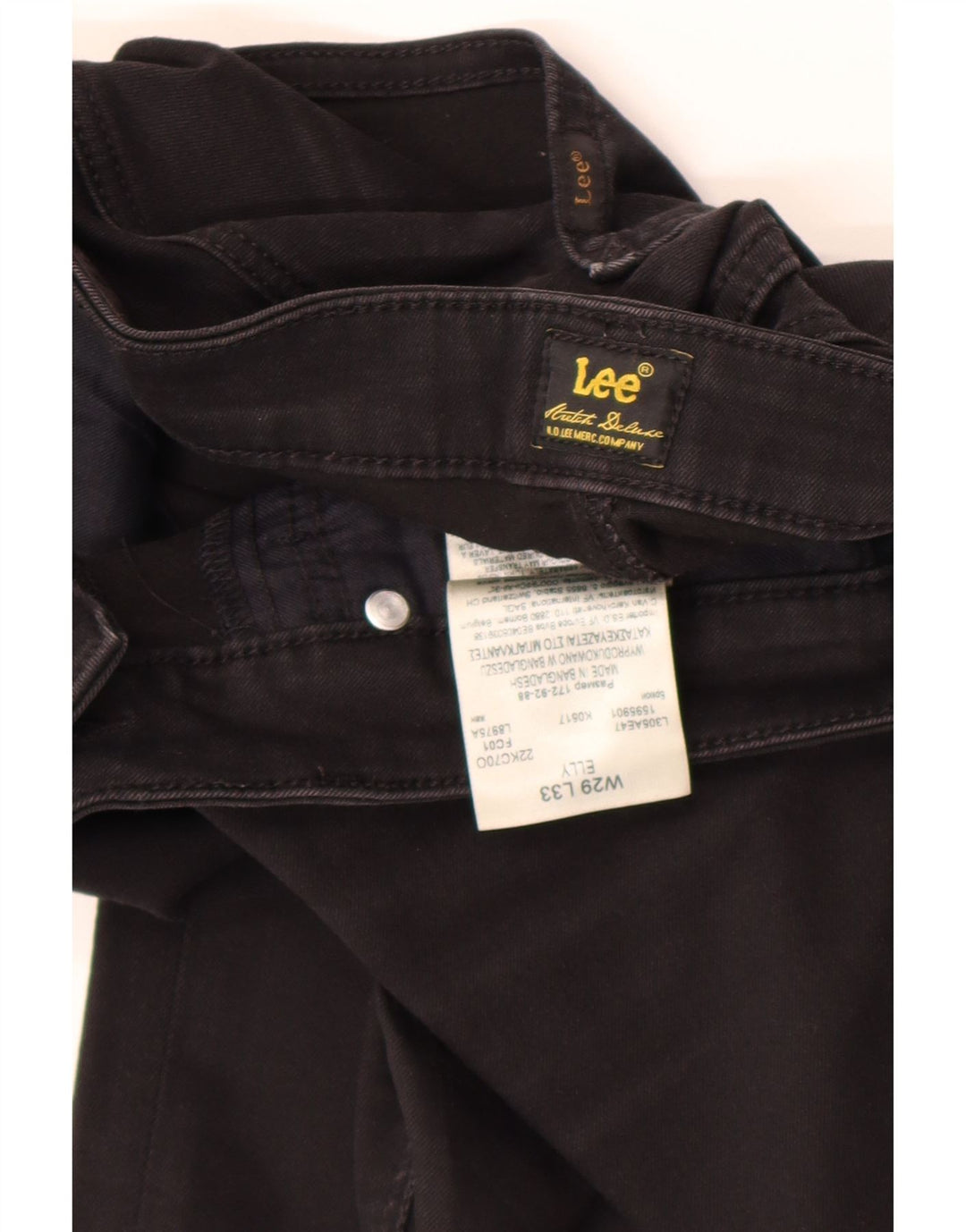 Женские узкие джинсы Lee Elly W29 L33, черный хлопок
