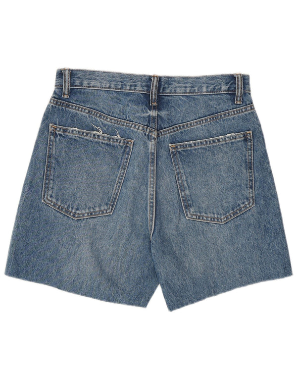 Женские джинсовые шорты Zara с высокой талией EU 36 XS W26 Синие