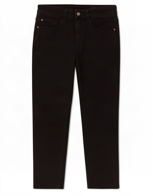 Женские джинсы-капри скинни Marks & Spencer UK 12, средние W30 L21, черный хлопок