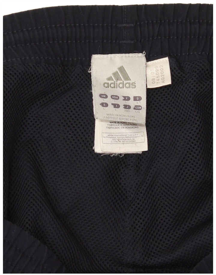 Adidas Мужские спортивные брюки Джоггеры Большой темно-синий полиэстер