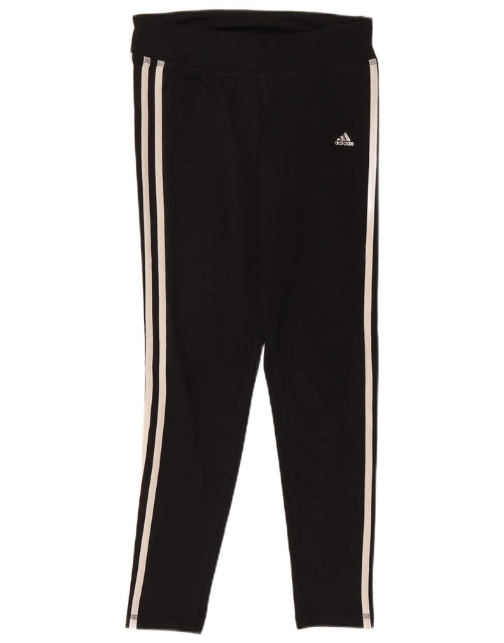 Женские леггинсы Adidas UK 8/10, маленькие черные из полиэстера