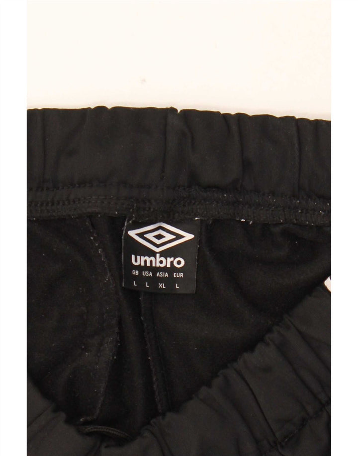 Umbro Мужские спортивные брюки с графическим рисунком, большие черные полиэстер