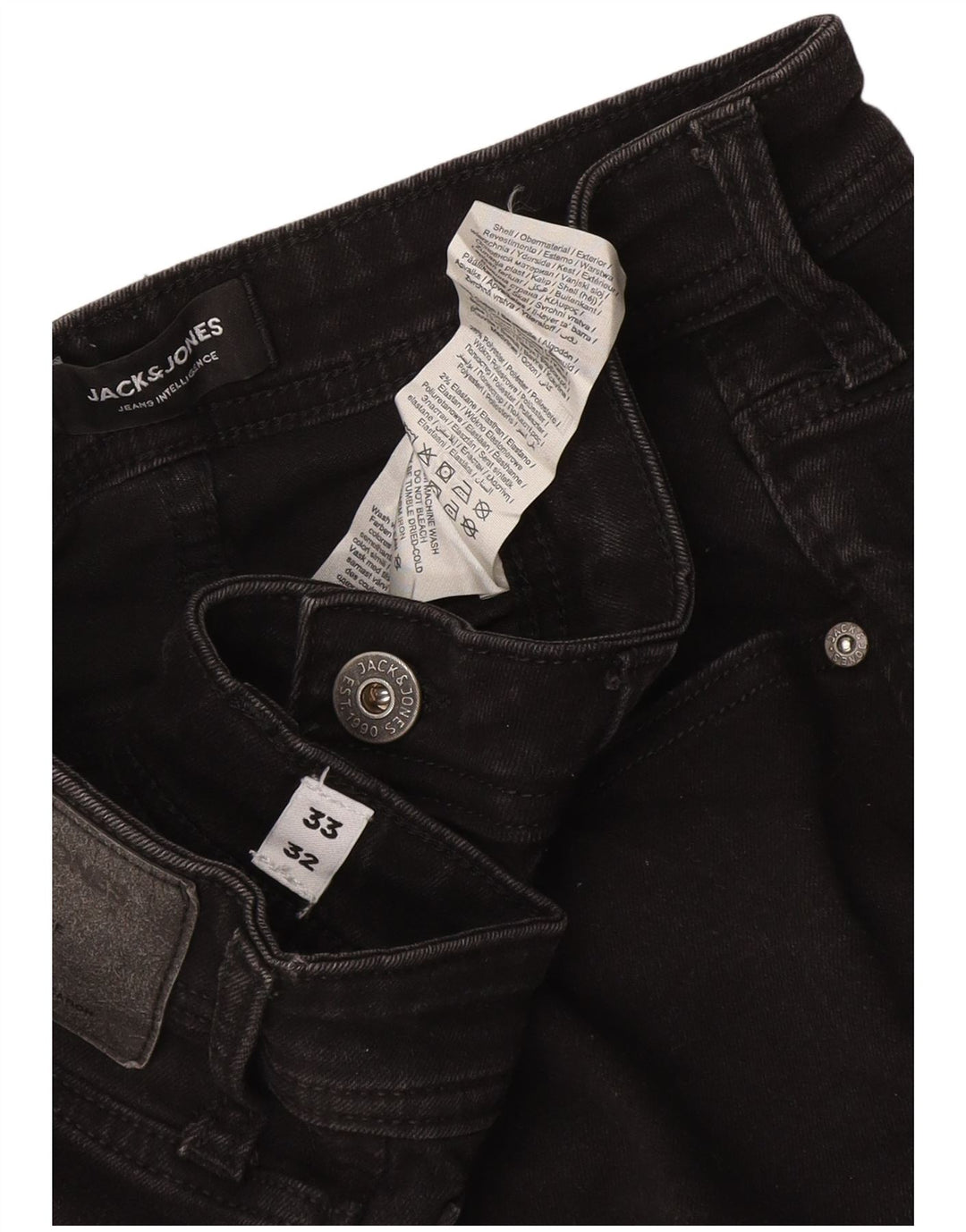 Мужские узкие джинсы Jack & Jones GLENN W33 L32, серый хлопок