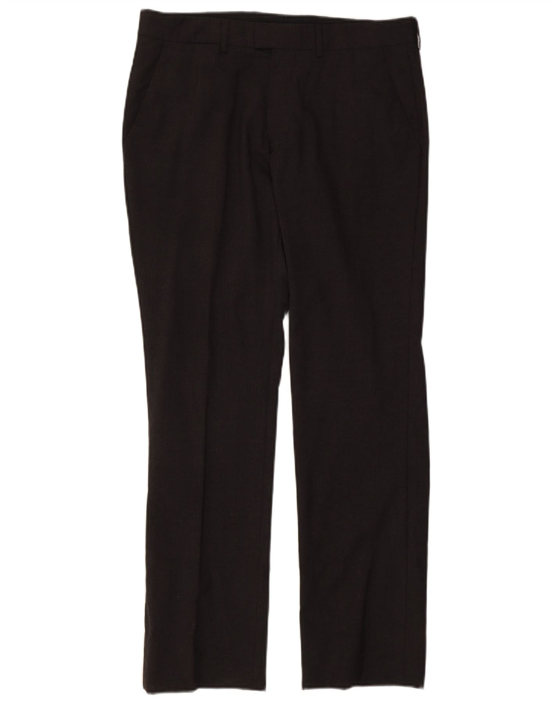 Мужские прямые костюмные брюки Zara EU 40 Medium W31 L30, серый полиэстер