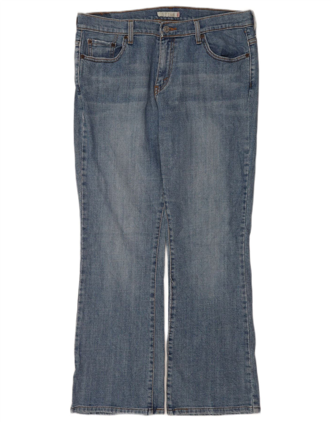 Женские джинсы Levi's 515 Bootcut, размер США 12, большие W32 L30, синий хлопок