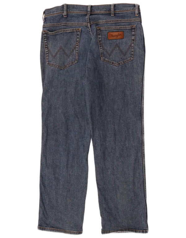 Мужские прямые джинсы Wrangler Texas W36 L30, синий хлопок