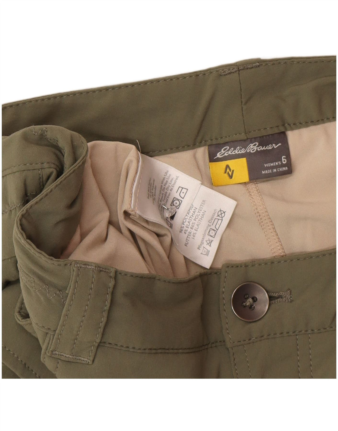 Женская юбка-карго Eddie Bauer US 6 Medium W32 Хаки, нейлон
