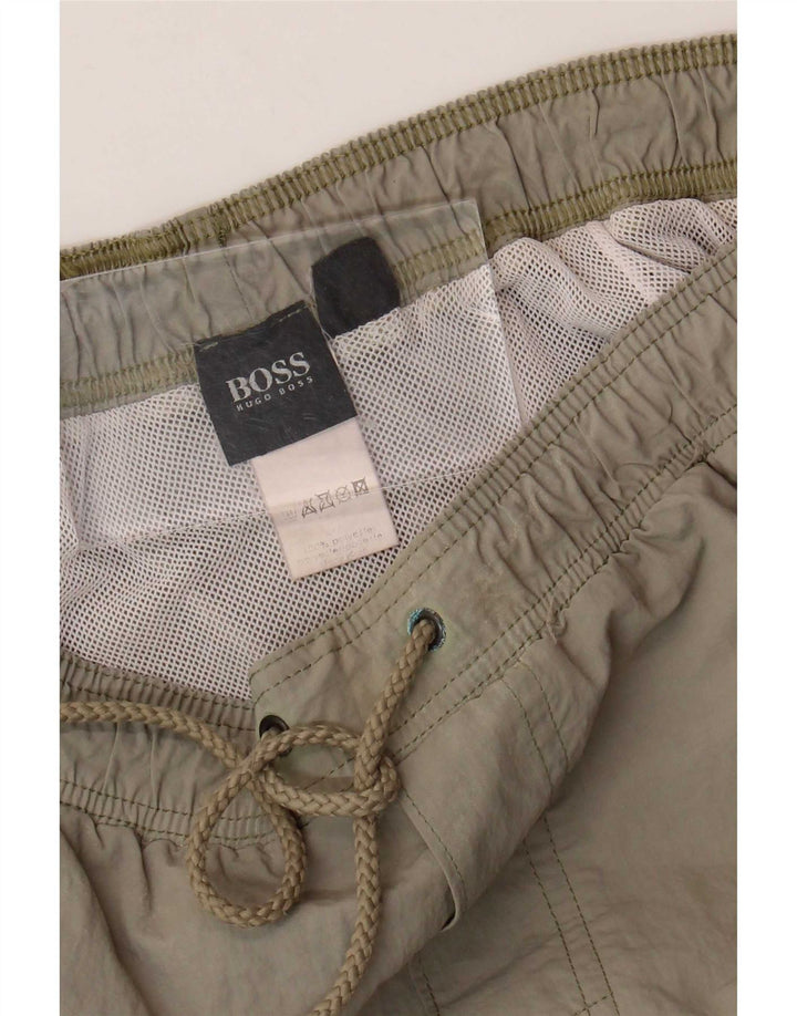 Мужские шорты для плавания Hugo Boss, большой зеленый нейлон