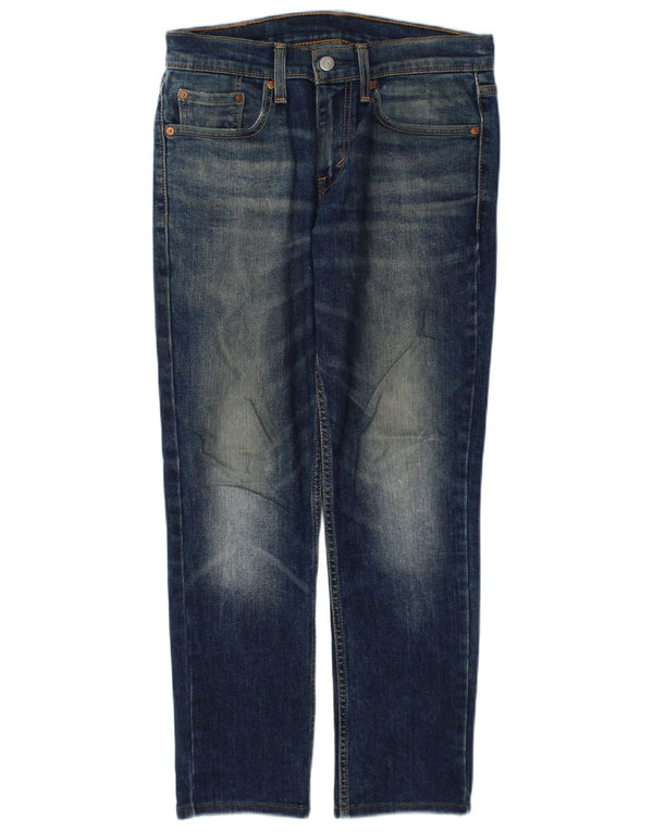 Мужские узкие джинсы Levi's W28 L28 синие, хлопок
