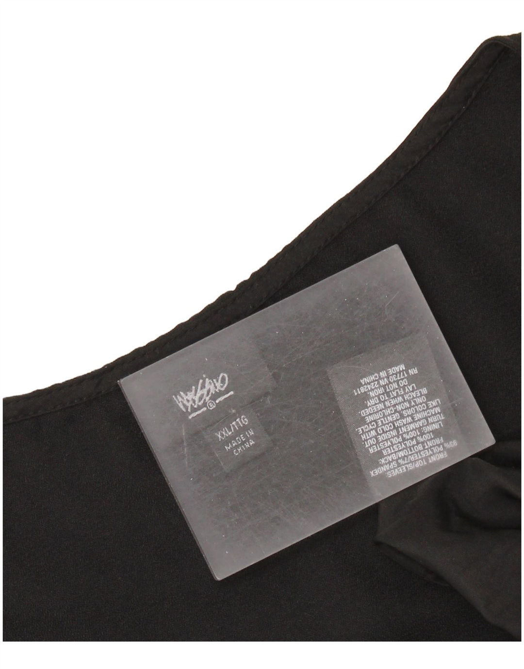 Женское платье прямого кроя MOSSIMO UK 20 2XL, черный полиэстер