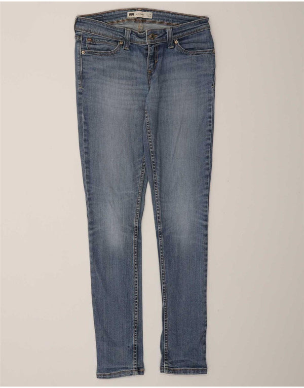 Женские джинсы скинни Levi's Demi Curve с низкой талией W28 L32, синий хлопок