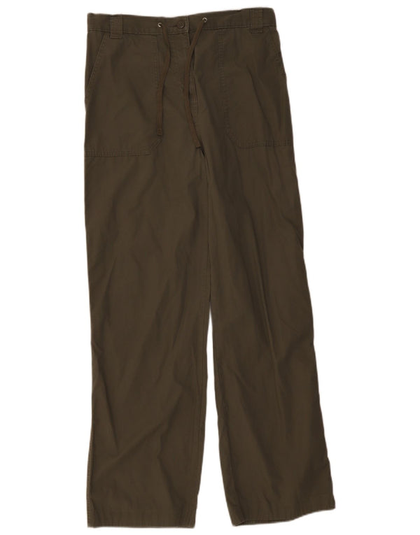 Женские повседневные брюки с высокой талией Marks & Spencer UK 12 Medium W30 L30 хак