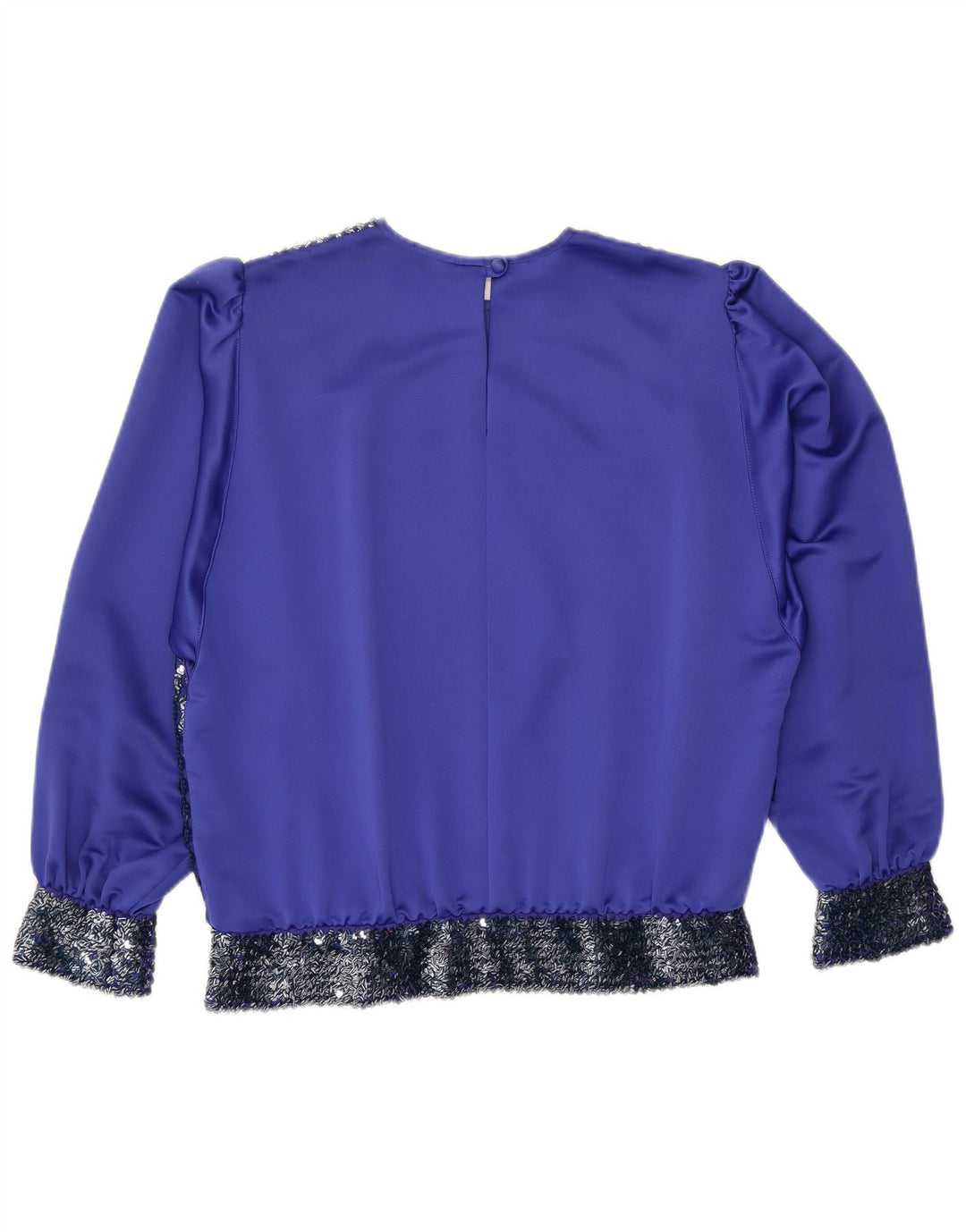 ARA Женская блузка с длинным рукавом, топ EU 44 XL, синий полиэстер