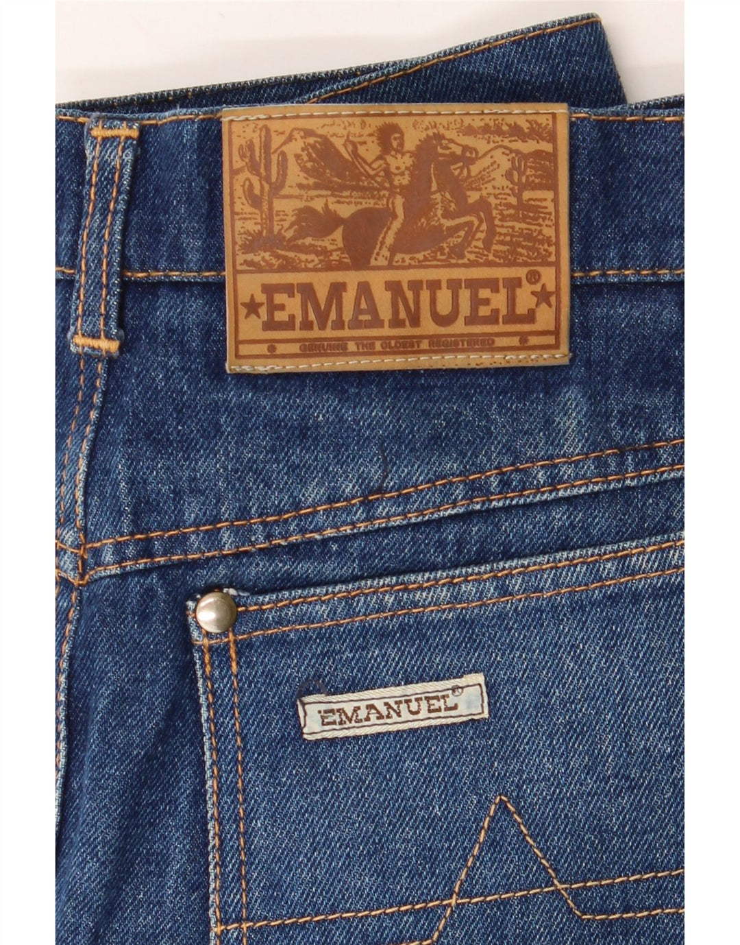 VINTAGE Womens Denim Skirt W24 XL Blue Vintage Vintage and Second-Hand Vintage from Messina Hembry 