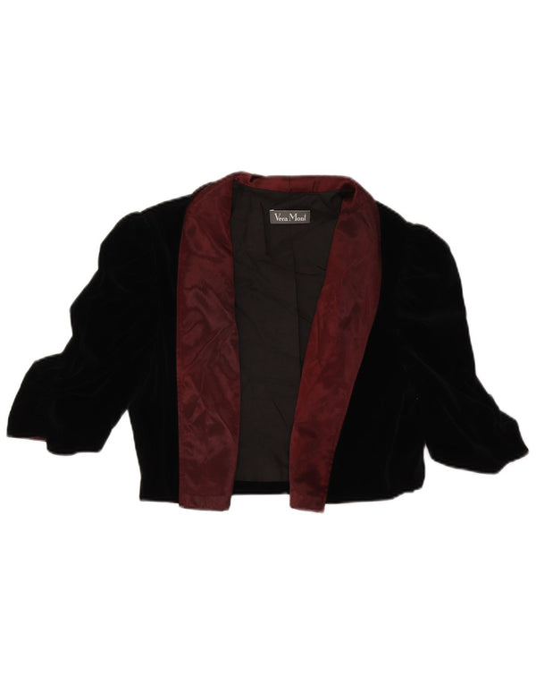 Женское открытое болеро VERA MONT UK 14, большой размер, черный хлопок