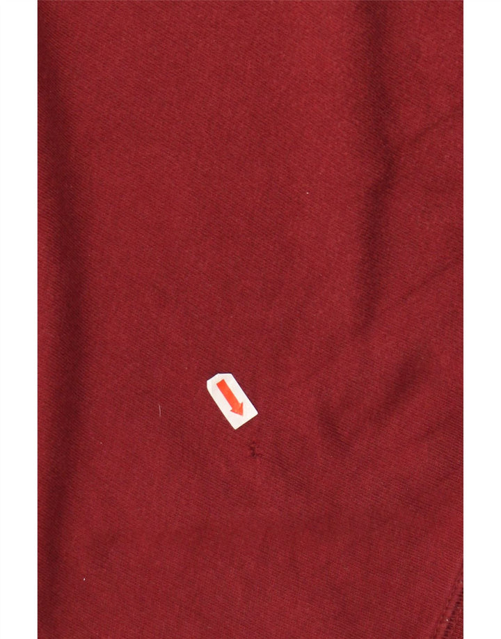 Мужской свитер ASICS, джемпер, средний красный, хлопок с цветными блоками