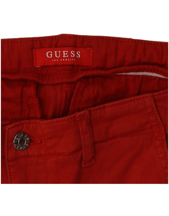 Женские узкие брюки чинос Guess W32 L29 красные