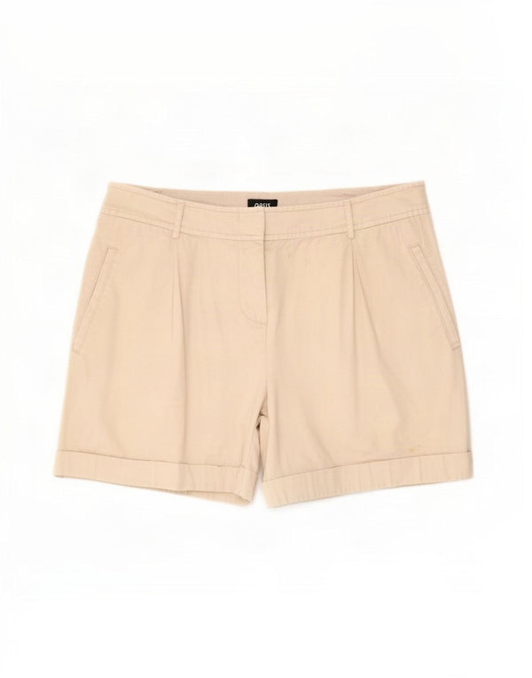 Женские шорты чинос Oasis UK 12 Medium W30 Бежевые хлопковые