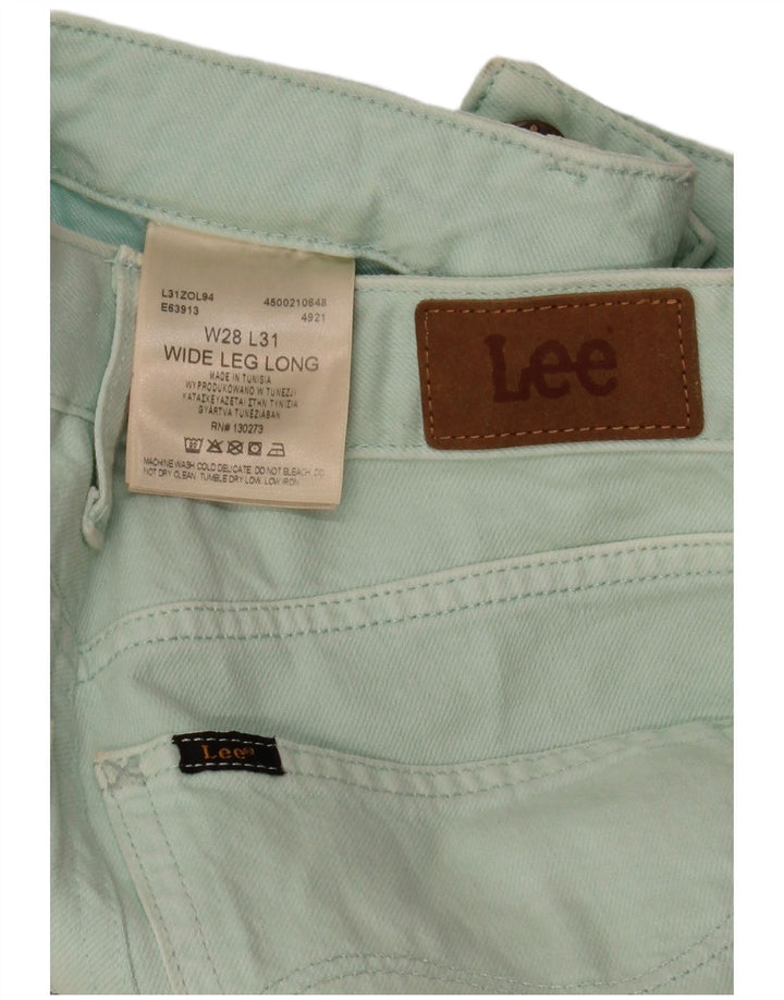 Женские широкие джинсы Lee W28 L29, зеленый хлопок