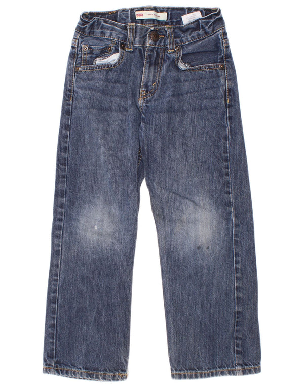 Прямые джинсы обычного кроя Levi's 505 для мальчиков 5–6 лет W22 L20, синий хлопок