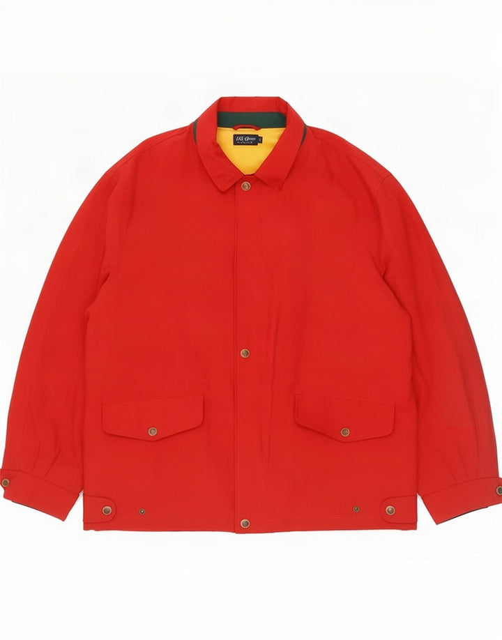 Мужская ветровка Gant UK 40, большая красная полиамидная куртка