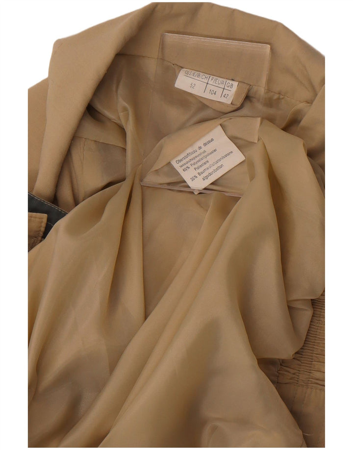 Винтажная мужская куртка-бомбер UK 42 XL, полиэстер цвета хаки